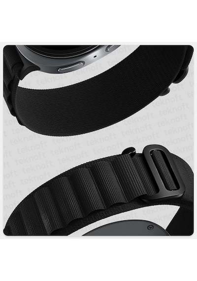 Samsung Galaxy Watch 9/8 40mm/44mm Ve Watch 8 Classic 46mm İle Uyumlu Metal Bağlantılı, Hafif Ve Yumuşak Kumaş Alpine Loop Kordon Çok Renkli