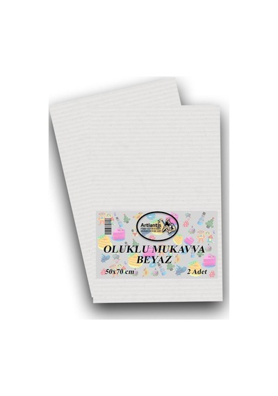 Oluklu Mukavva Renkli 50X70 2 Adet Artlantis Renkli Oluklu Mukavv