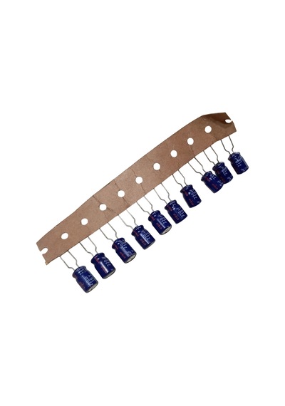 10 Adet 220uf 16v Elektrolitik Kondansatör 8x12mm