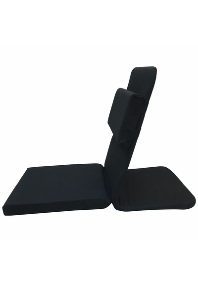 Ekstra Destek Yastıklı Yoga, Nefes, Meditasyon Sandalyesi Backjack Xl Su Ve Leke İticili Duck Kumaş Siyah