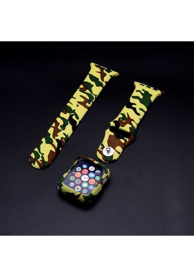 Zore Watch 42mm Uyumlu 3 İn 1 Army Kordon-yeşil