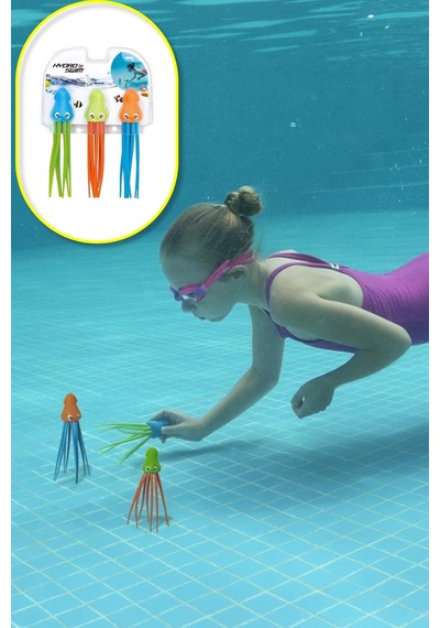 Speedy Squid Dive Toys Deniz Havuz 3 Lü Dalış Oyuncağı