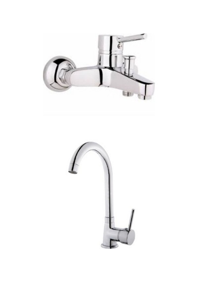 Erce Delta Evye ve Banyo Bataryası Krom