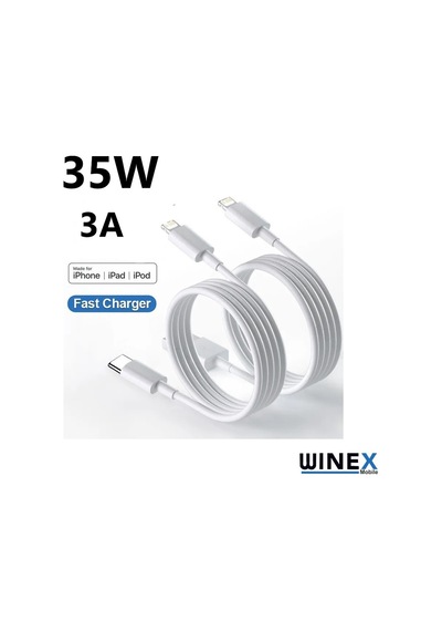 Winex 5 Adet 3a 35w Type-c To Lightning Hızlı Şarj Kablo 1m Beyaz