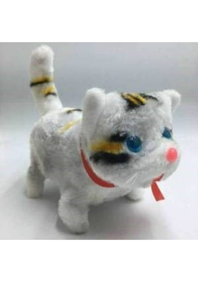 Pilli Sesli Yürüyen Oyuncak Kedi