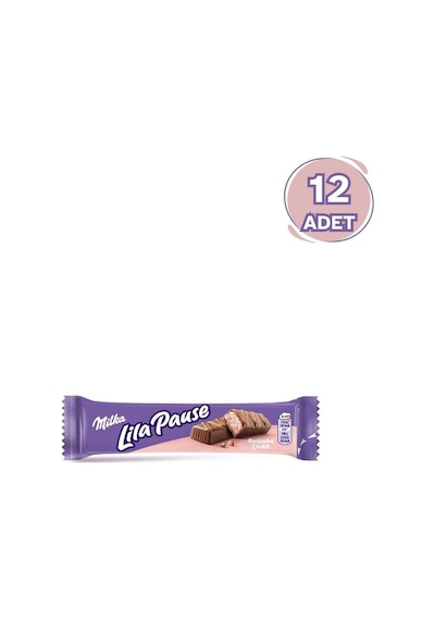 Milka Lila Pause Çilekli 34 G - 12 Adet