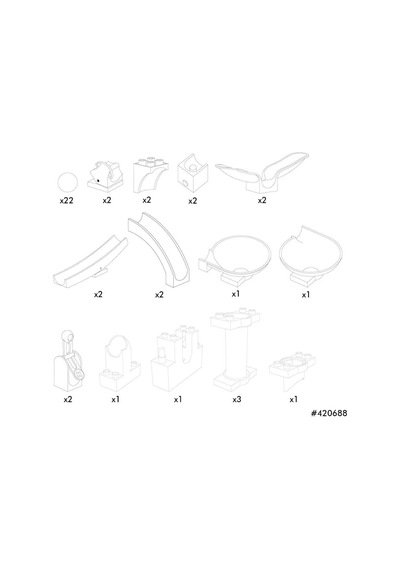 Hubelino Kıga Marble Run Genişletme Yapım Parçaları 44 Parça 420688