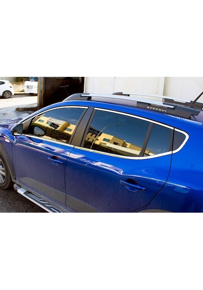 Dacia Sandero 3 Stepway Krom Cam Çerçevesi 14 Parça 2020 ve Sonra