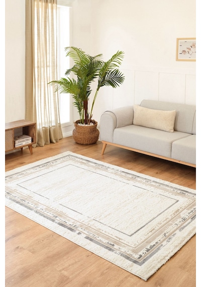 Kaşmir Halı Sahara 7/24 Sara 100x300 CM Salon Mutfak Halısı Yolluk Kilim