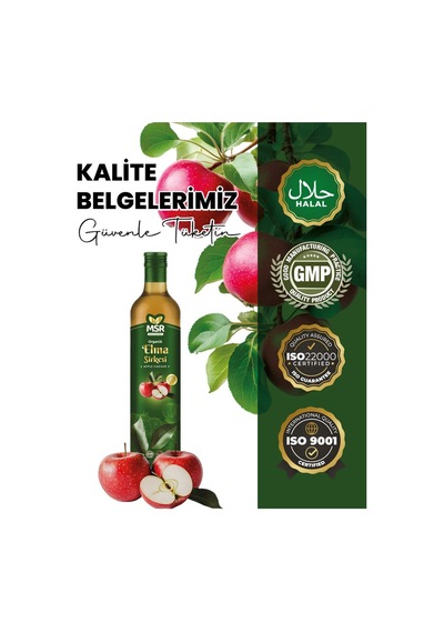 Doğal Fermantasyon Elma Sirkesi 500 Ml