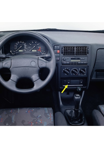 VW Caddy 1996-2003 Sol Ön Kapı Cam Açma Düğmesi Tuşu 191959855