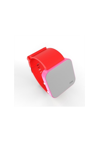 Cool Watch Saat - Pembe Led Kasa - Kırmızı Kayış Unisex