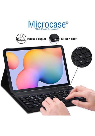 Honor Pad X8b 11'' Tablet Uyumlu Bluetooth Klavyeli Standlı Kılıf - Bkk4 Kapaklı Kılıf