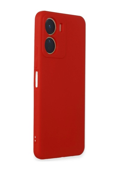 Uryport Vivo Y16 Kılıf First Silikon - Kırmızı