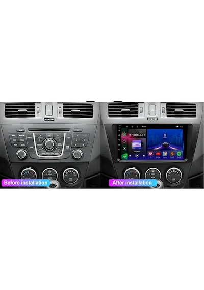 Mazda Mazda 5 Araç Multimedya Android Ekran Carplay Navigasyon Double Teyp 4+64 9" 12-13 Black Navımex