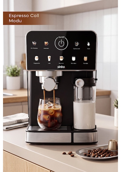 Scm-3036 Pro 20 Bar Espresso Makinesi, 7 Kahve, Süt Hazneli, Kapsül Uyumlu