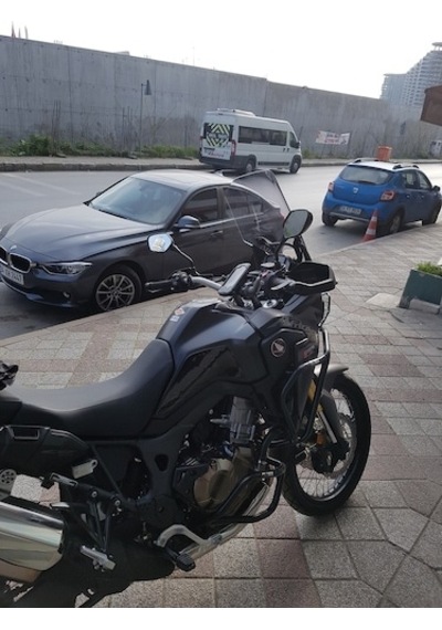 Zeus Motor 2016-2019 Honda Crf1000l Africa Twin Uyumlu Uzun Ön Cam Açık Füme
