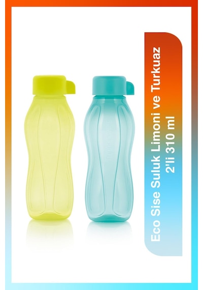 Eco Sise Suluk Limoni Ve Turkuaz 2'li 310 Ml Sarı Ve Turkuaz