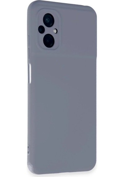 Xiaomi Poco M5 Kılıf Nano İçi Kadife Silikon - Gri -