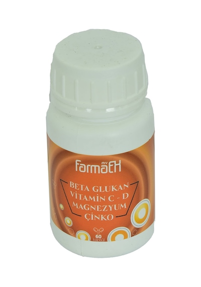 Yeşil Naturel Farmaex Beta Glukan Vitamin C - D Magnezyum Çinko 60 Kapsül
