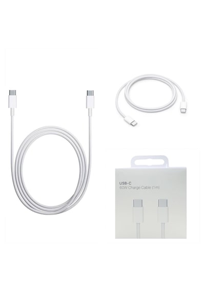 Ultratekno Apple Uyumlu iPhone 15 Pro 16 17 iPad 60w Type C Şarj Telefon Için Samsung S23 S22 S24 1m Beyaz 100 Cm
