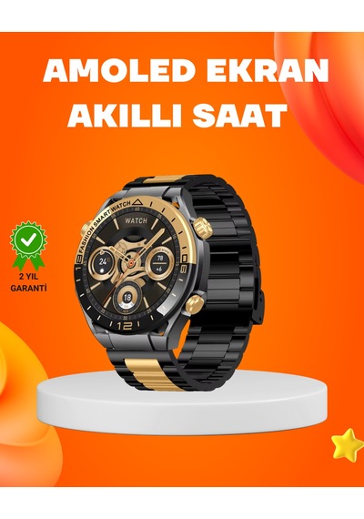 Amoled Akıllı Saat Ip67 Su Geçirmez 3 Bileklikli Sağlık Takipli