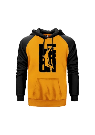 Lebron J. Smaç Sarı Renk Reglan Kol Sweatshirt Sarı