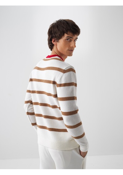 Xint Camel Yumuşak Dokulu Regular Fit Kazak 801829
