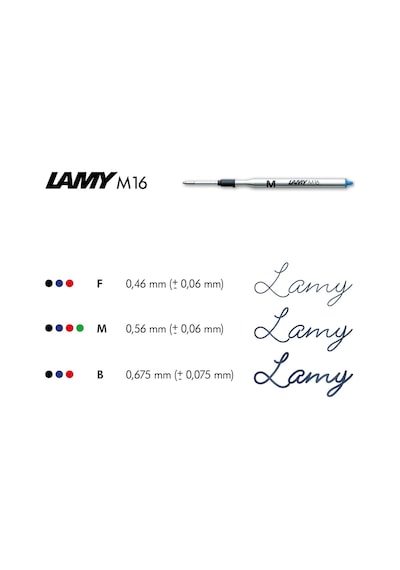 Lamy Tükenmez Kalem Refili Tekli Mavi Medium "m" Uç M16m-m