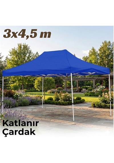 Missidea 3 4,5 Makaslı Katlanır Çardak Mavi