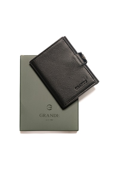 Siyah Cüzdan & Kartlık Unisex 781 Grande Deri Cüzdan Kartlık