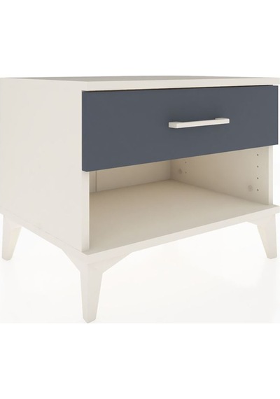 Hyperion Komodin Tek Çekmeceli 60x44x48 Aytaşı-antrasit Aytaşı