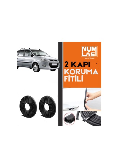 Hyundai Matrix 2009-2010 İki Kapı Koruma Fitili Siyah Renk Numlas-a Kalite-nm2879