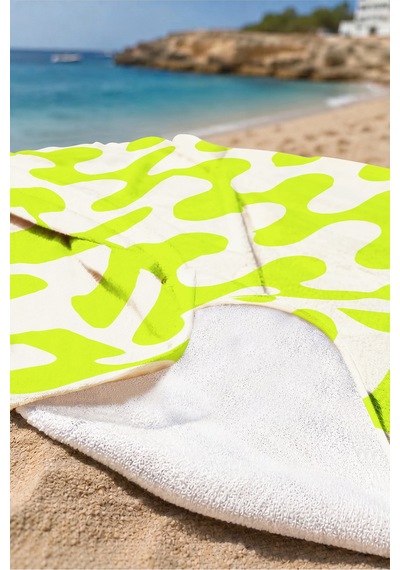 Soyut Geometrik Desenli Plaj Havlusu - Neon Yeşil Ekru Minimalist Hızlı Kuruyan Mikrofiber Havlu Dumanlı Şakayık Soyut Geometrik Desenli Plaj Havlusu - Neon Yeşil Ekru Minimalist Hızlı Kuruyan Mikrofiber Havlu Dumanlı Şakayık
