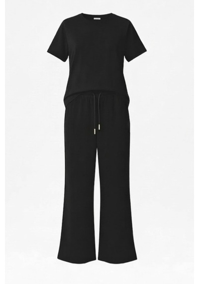 Feg Store Yumuşak Dokulu Siyah Alt Üst Comfort Kadın Takım