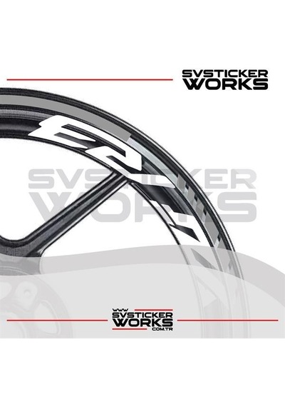 Yamaha Yzf-r3 Yazılı Jant Sticker Dış Ve İç Set Sticker Jant Şeridi Gri 93780506