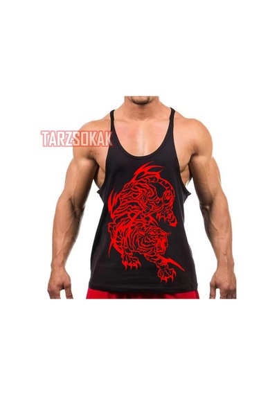 Tarzsokak Gym Tank Top Fitness Sporcu Atleti Gym41 Siyah