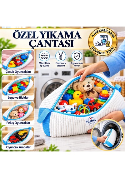 Özel Tasarım Ayakkabı Ve Hassas Eşya Yıkama File Çantası- Mikrofiber Fermuarlı Koruyucu Yıkama Files Çok Renkli