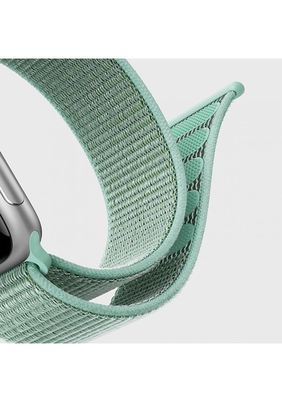 Microsonic Apple Uyumlu  Watch Series 8 45 MM Hasırlı Kordon Woven Sport Loop