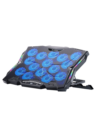 Frost Gt15 15x Turbo Led Fan - 10 Modlu Rgb - Lcd Ekran Siyah 9"-17" Boyut Destekli