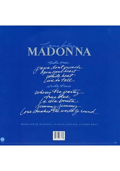 Madonna - True Blue Plak