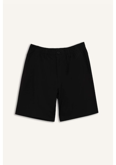 DeFactoFit Standart Fit Sporcu Kısa Paça Dokuma Şort E4137AX25SMBK81