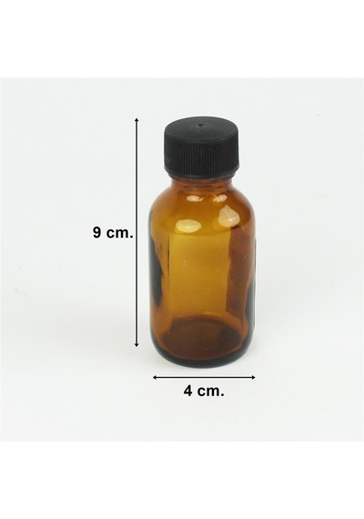 Hobbytime 776 Cam, Kahverengi Şişe, 50 Ml. Tıpalı Ve Kapaklı-34508