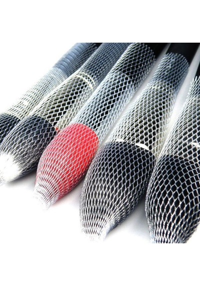 Buffer Makyaj Far Allık Kontür Eyeliner Fırça Malzemeleri Ürünleri Koruyucu File Kapak Örgü Kılıf S