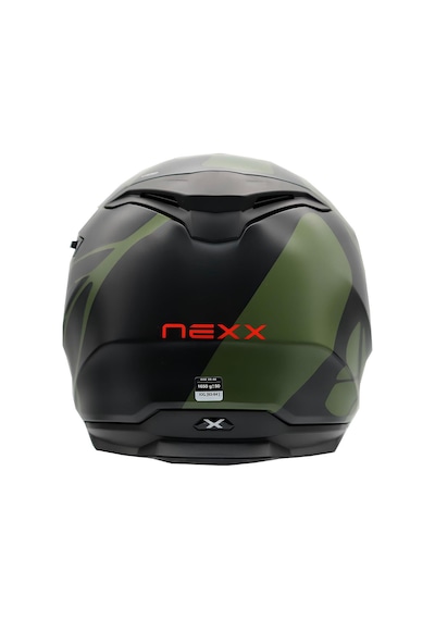 Nexx Y.100 B-side Kapalı Motosiklet Kaskı Siyah - Yeşil