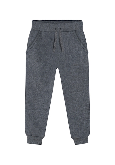 Unisex Çocuk Kışlık Basic Antrasit Beli Lastikli Eşofman Altı 6-13 Yaş