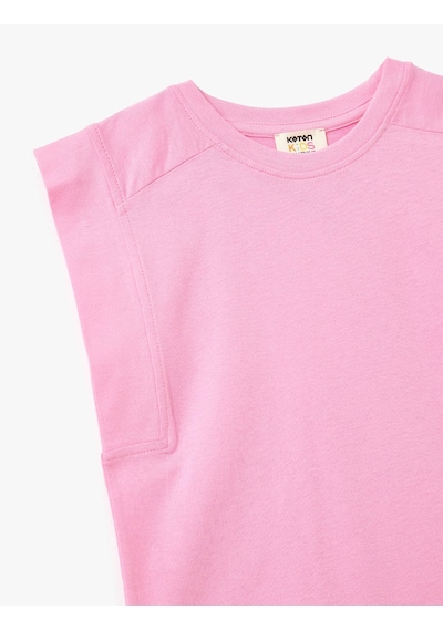 Koton Pembe Kız Çocuk T-shirt 5skg10126ak Pembe