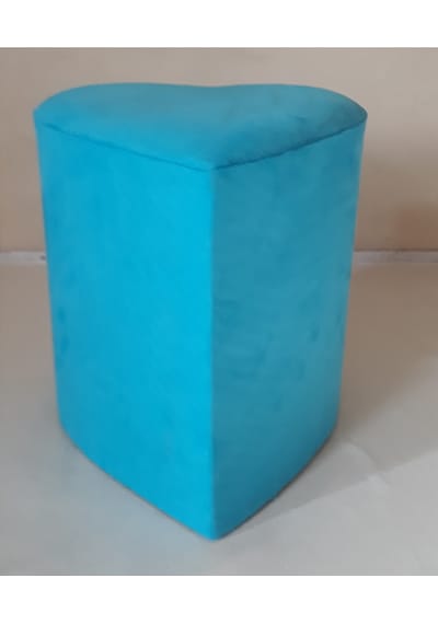 Nesilhomee-Ticaret Silinebilir Kumaş Kalpli Puf