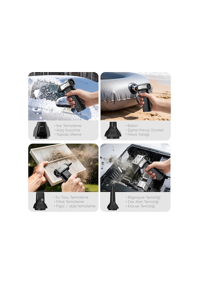 G320 Turbo Jet Fan Hava Üfleyici - Turbo Modda 320 Gram Hava Üfleme Gücü - Ultra Güçlü Hava Ba