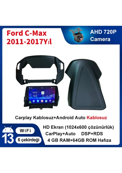 Ford C-max 2011-2017yıl Multimedya 4-64 Gb Navigasyon